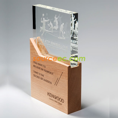 Customization Wooden Crystal Trophy Corporate Gifts