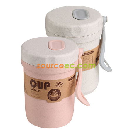 Customization 300ML Wheat Straw Soup Pot Corporate Gifts