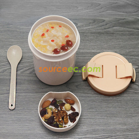 Customization 600ML Wheat Straw Soup Pot Corporate Gifts