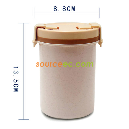 Customization 600ML Wheat Straw Soup Pot Corporate Gifts