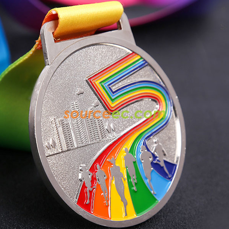 Customization Colorful Marathon Medal Corporate Gifts