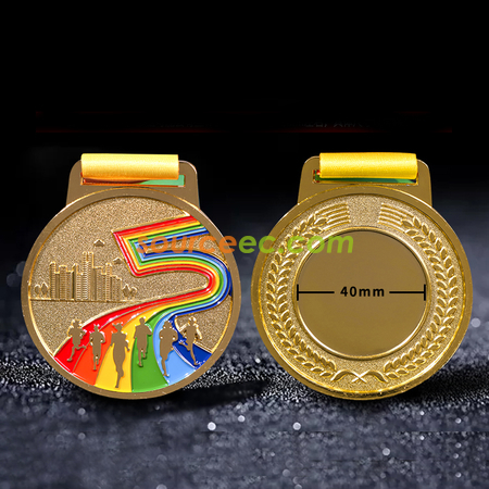 Customization Colorful Marathon Medal Corporate Gifts
