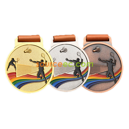 Customization Colorful Badminton Medal Corporate Gifts