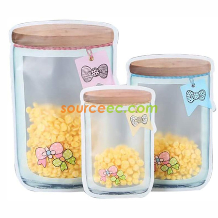 Customization Mason Jar Zipper Bags Corporate Gifts