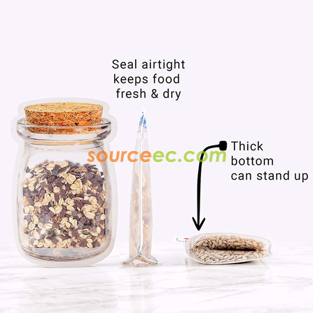 Customization Mason Jar Zipper Bags Corporate Gifts