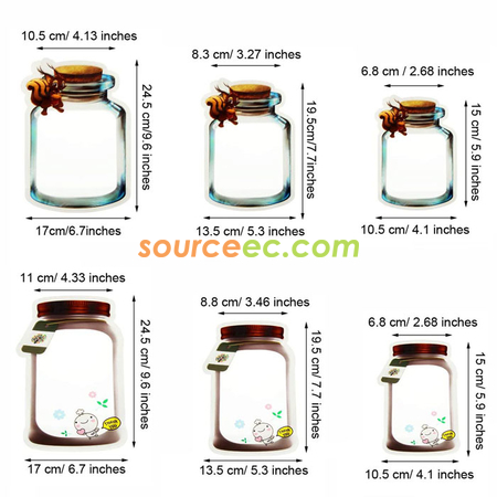 Customization Mason Jar Zipper Bags Corporate Gifts
