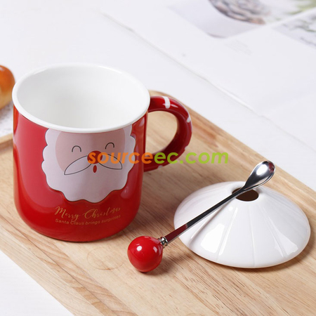 Customization 380ML Santa Ceramic Mug Corporate Gifts
