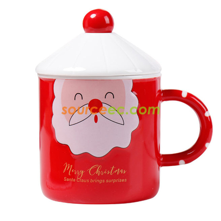 Customization 380ML Santa Ceramic Mug Corporate Gifts