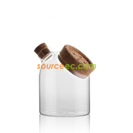 Customization Glass Sealed Jar With Cork Stopper Corporate Gifts