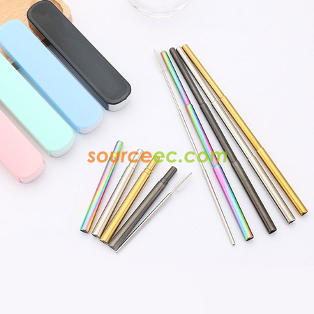 Customization Retractable Stainless Steel Straw Corporate Gifts