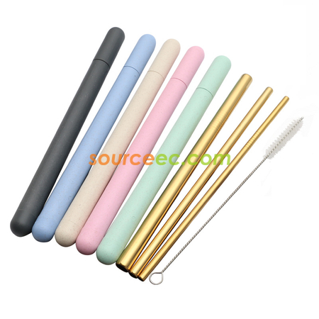 Customization Stainless Steel Straw with Tube Corporate Gifts