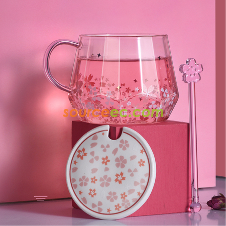 Diamond Cherry Blossom Glass