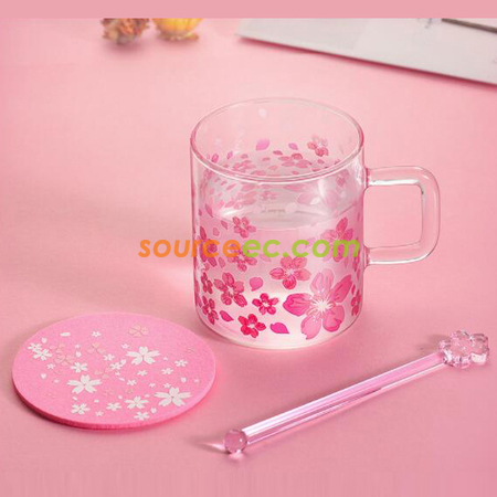 Customization Cherry Blossom Glass Corporate Gifts
