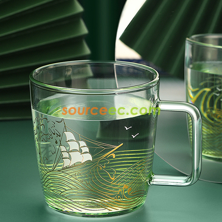 Customization Sailing Glass Mug Corporate Gifts