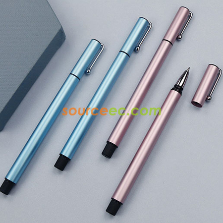 Customization Metal Gel Pen with Cap Corporate Gifts