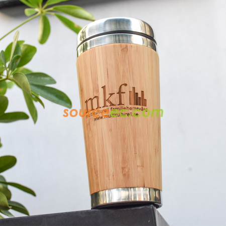 Customization Stainless Steel Bamboo Cup Corporate Gifts