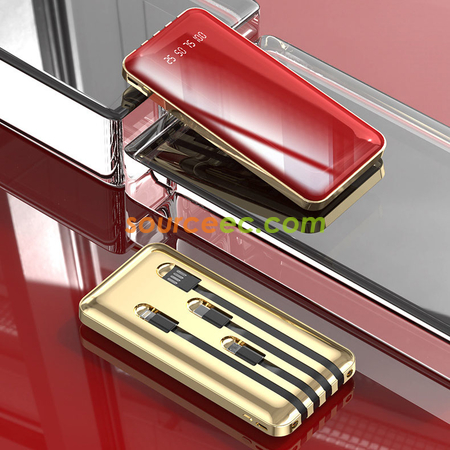 Customization 10000mAh Power Bank with In-Built Type C / Micro / Lightning Corporate Gifts