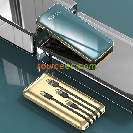 Customization 10000mAh Power Bank with In-Built Type C / Micro / Lightning Corporate Gifts