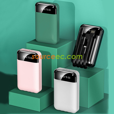Customization 10000mAh Power Bank with In-Built Type C / Micro / Lightning Corporate Gifts