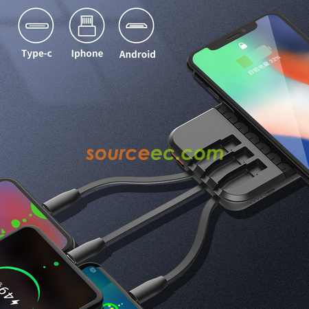 Customization Suction Power Bank with In-Built Type C / Micro Corporate Gifts