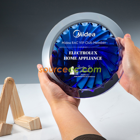 Customization Round Glazed Trophy Corporate Gifts