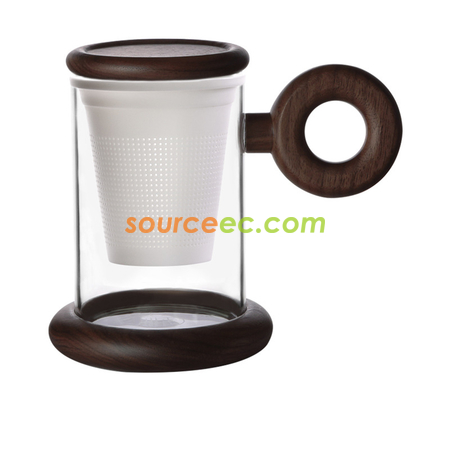 Customization Glass Cup With Infuser Corporate Gifts
