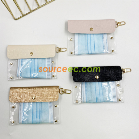 Customization Leather PVC Mask Storage Bag Corporate Gifts