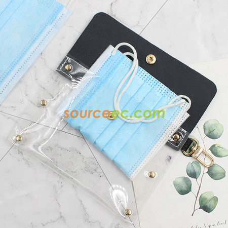 Customization Leather PVC Mask Storage Bag Corporate Gifts