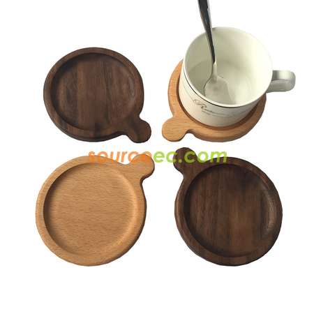 Japanese Wooden Coffee Coaster