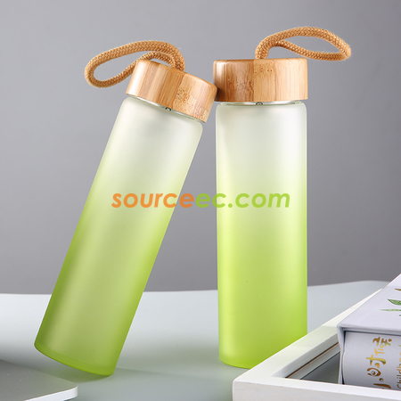 Customization Bamboo Covered Glass Corporate Gifts