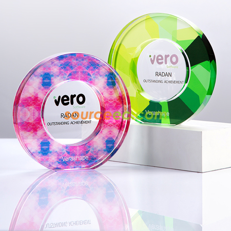 Customization Symphony Round Crystal Corporate Gifts