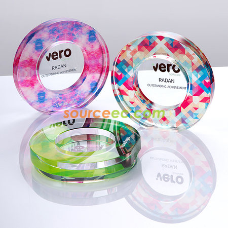 Customization Symphony Round Crystal Corporate Gifts