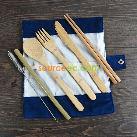 Customization Eco-friendly Tableware with Cotton Bag Corporate Gifts