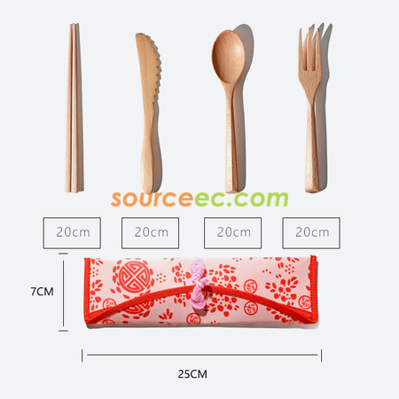 Customization Eco-friendly Tableware with Bag Corporate Gifts