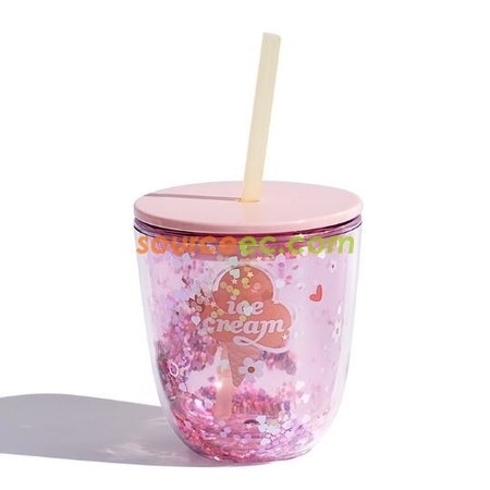 Customization Plastic Straw Cup Corporate Gifts