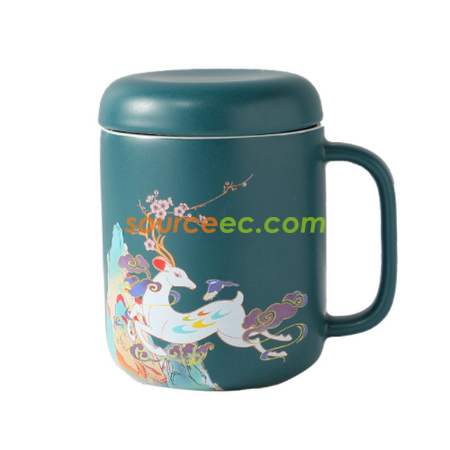 Customization Chinese Style Retro Mug Corporate Gifts