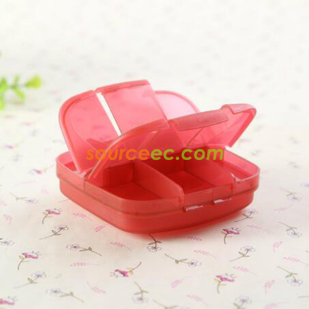 Customization 6 Days Plastic Pill Box With Protective Bag Corporate Gifts