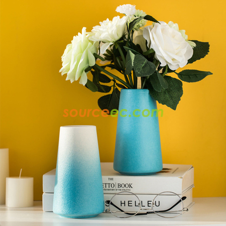 Customization Frosted Simple Ceramic Vase Corporate Gifts
