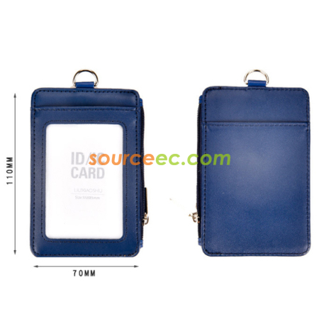 Customization Leather Zipper Card Holder Corporate Gifts