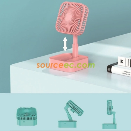 Customization Retractable Folding Charging Fan Corporate Gifts