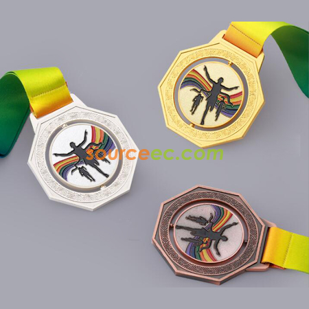 Customization Rotating marathon Medal Corporate Gifts