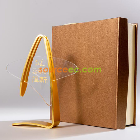 Customization Creative Gold/Silver/Bronze And Crystal Metal Trophy Corporate Gifts
