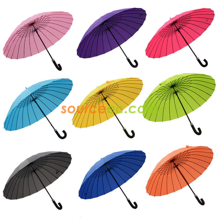 Customization Water Activated Color Changing Flower Print Straight Umbrella Corporate Gifts