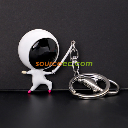 Customization Creative Fencing Keychain Corporate Gifts