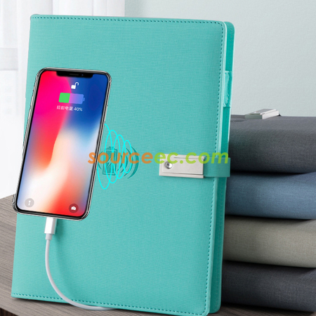Customization Wireless charging notebook Corporate Gifts