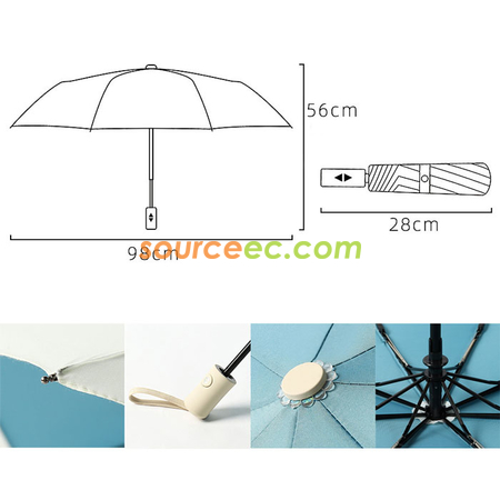 Customization FoThree-folding Auto Umbrella Corporate Gifts