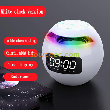 Customization Round Colorful Clock Bluetooth Speaker Corporate Gifts