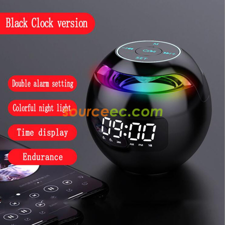 Customization Round Colorful Clock Bluetooth Speaker Corporate Gifts