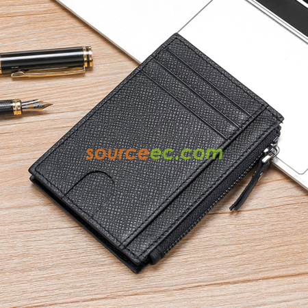 Customization Antimagnetic leather Coin Purse Corporate Gifts