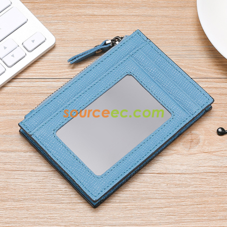 Customization Antimagnetic leather Coin Purse Corporate Gifts